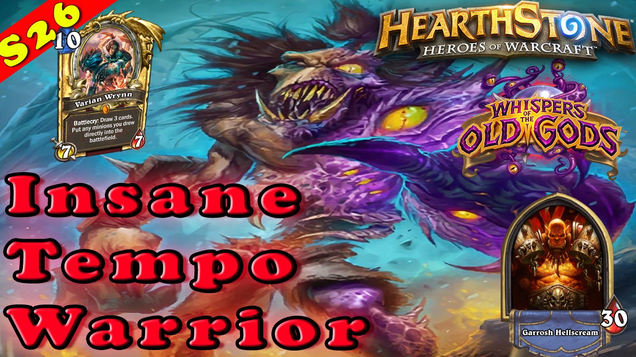 Hearthstone | INSANE Tempo Warrior Deck & Decklist | Constructed STANDARD | Top3 Legend
