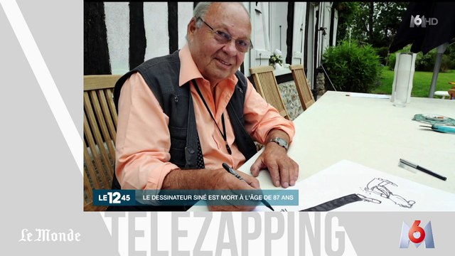 Telezapping : la mort du dessinateur satirique Siné vue par les JT