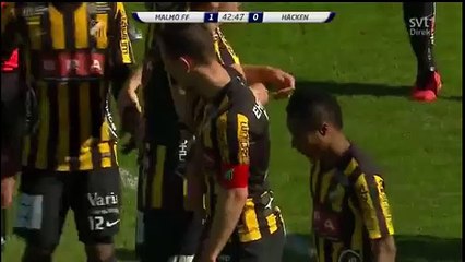 Eikrem GOAL (2:0) Malmo FF vs Hacken (2016.05.05)