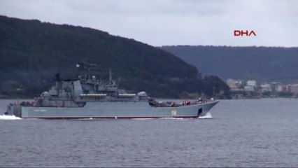Çanakkale - Rus Savaş Gemisi Karadeniz'e Çıkıyor