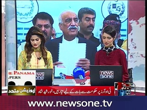 Panama leaks: Khursheed Shah forwards joint TORs to PM Nawaz