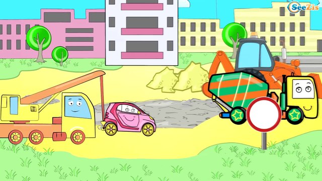 ✔ Мультики про машинки Все Серии Подряд. Бульдозер расчищает строительную площадку / Car Cartoons ✔