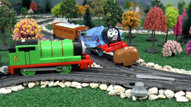 Thomas and Friends Funny Accident Prank & Play Doh Diggin Rigs Toys Rescue Kids Toy Unboxing