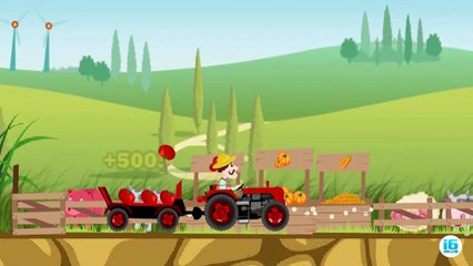 ✔ Мультики про машинки. Трактор на ферме везет арбузы / Развивающие игры для детей ✔