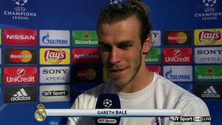 Gareth Bale Post Match Interview - Real Madrid vs Manchester City