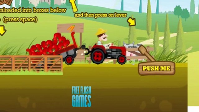 ✔ Мультики про машинки. Трактор на ферме – дорога с препятствиями / Развивающие игры для детей ✔