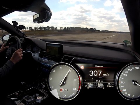 0 - 300 km/h en Audi S8 Plus 2016