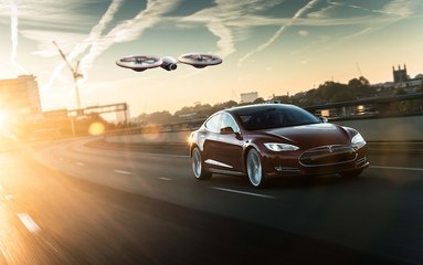 Drone Vs Tesla