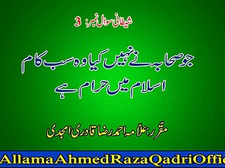 JO SAHABA NY NHI KIA WO SAB KAAM ISLAAM MEN HARAM HEN-Allama Ahmed Raza Qadri Amjadi.3rd clip