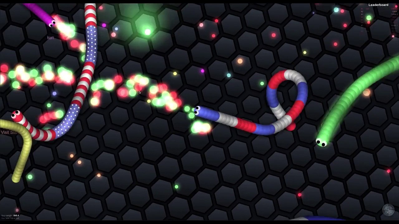 Slither.io (Slither.io Similar Game to Agar.io Solo Gameplay)