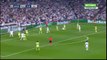Cristiano Ronaldo slam dunks the ball into the net v Manchester City
