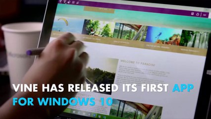Vine unveils Windows 10 app