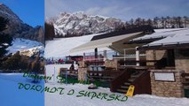 Skiing in the Dolomiti Alps