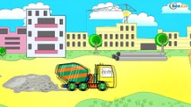 Tractor Pavlik in Cartoon. Cement Mixer. Crane and Heavy Vehicles for children. Season 2. Series 4