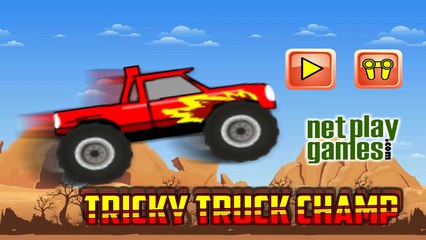 ✔ Tricky Truck Chump. Cars Racing / Crazy Speed and Hard Race / Game play for kids / Video for kids