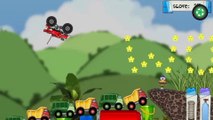 Monster Trucks kids games | Videos For Children - Tractor Pavlik - Stunts