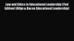 Book Law and Ethics in Educational Leadership (2nd Edition) (Allyn & Bacon Educational Leadership)