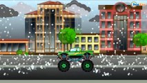 ✔ Car Cartoons Compilation for kids. Truck, Monster Truck, Garbage Truck. Race on the winter road ✔