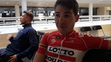 Interview de Maxime Monfort (Lotto-Soudal) à la présentation du Giro 2016 (Apeldoorn, Pays-Bas)