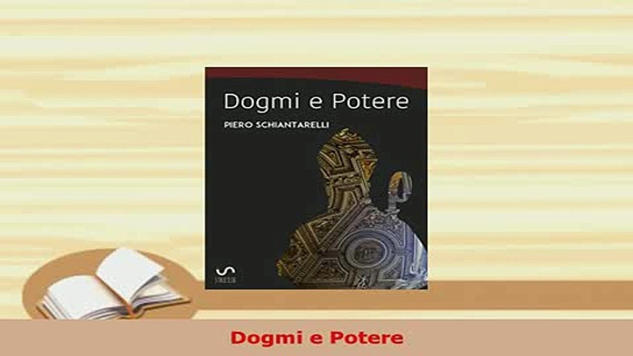 PDF  Dogmi e Potere Free Books