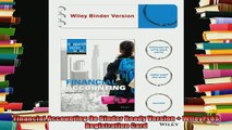 read here  Financial Accounting 9e Binder Ready Version  WileyPLUS Registration Card