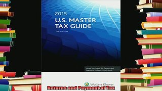 new book  US Master Tax Guide 2015