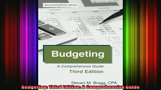 new book  Budgeting Third Edition A Comprehensive Guide