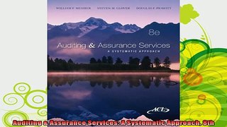 new book  Auditing  Assurance Services A Systematic Approach 8th