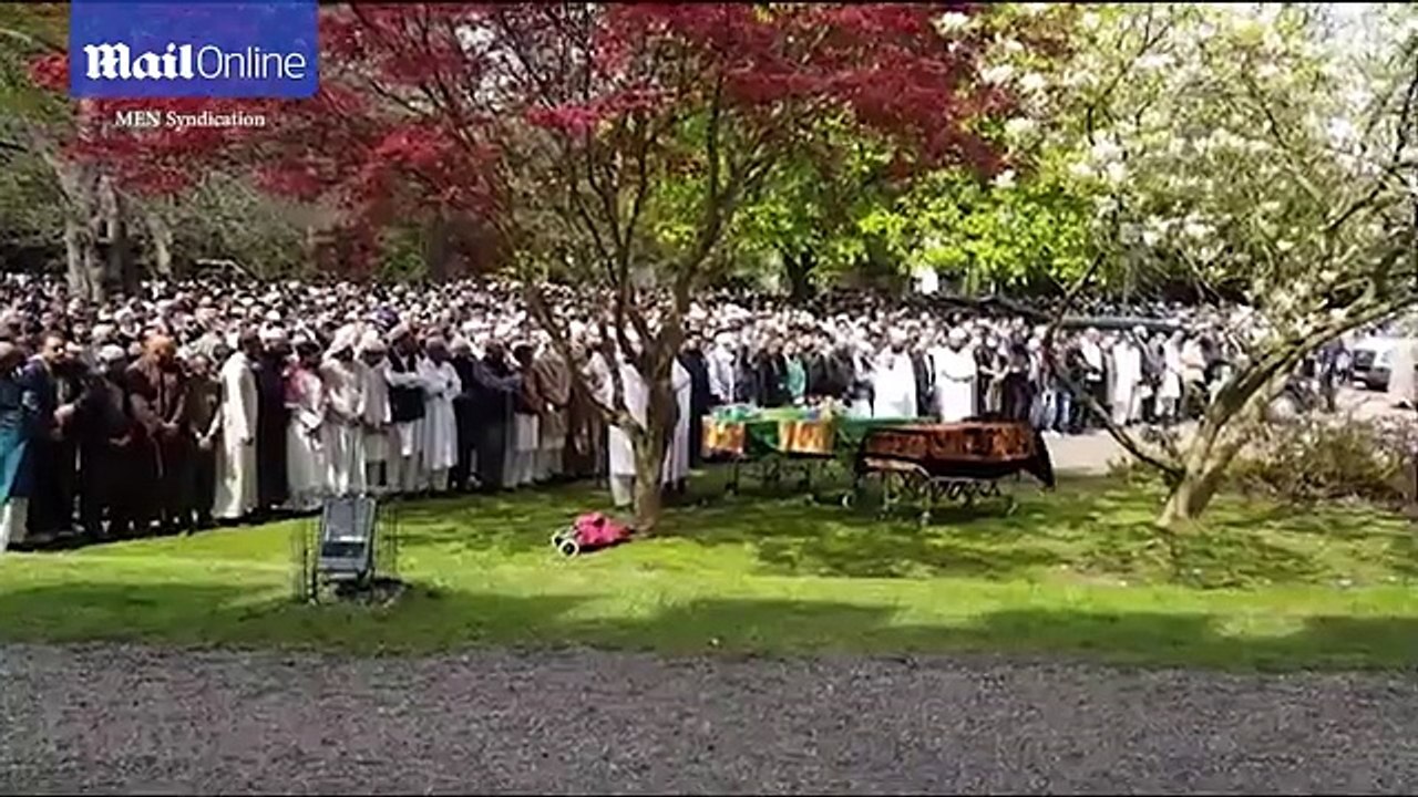 Hundreds gather at funeral of three men killed in collision