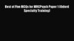 Download Best of Five MCQs for MRCPsych Paper 1 (Oxford Specialty Training)  Read Online