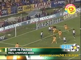 Tigres UANL vs Pachuca 1 0 Final de Vuelta Apertura 2003