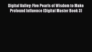 [Read Book] Digital Valley: Five Pearls of Wisdom to Make Profound Influence (Digital Master