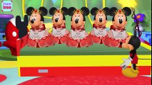 Five Little Mickey Mouse Jumping on The Bed at ClubHouse  Nursery Rhymes for Children