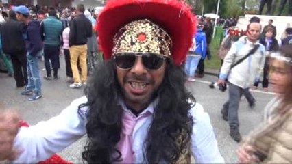 Edirne Hıdırellez Şenliklerinde Dev Ateş Yakıldı