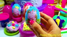 Sweet Keeds Toys Play Doh Kinder Peppa Pig Barbie Toys Eggs - Peppa Playing USA