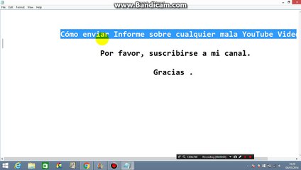 Cómo enviar Informe sobre cualquier mala YouTube Video