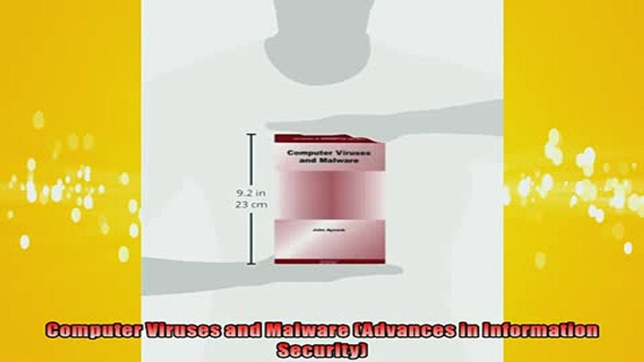 Free PDF Downlaod  Computer Viruses and Malware Advances in Information Security  BOOK ONLINE