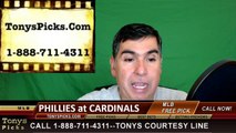 Philadelphia Phillies vs. St Louis Cardinals Pick Prediction MLB Baseball Odds Preview 5-5-2016