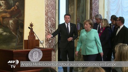 Angela Merkel craint un retour aux nationalismes en Europe