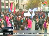 Policía chilena reprime manifestación de estudiantes