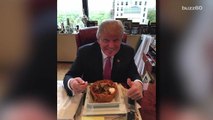 Trump Eats Taco Bowl on Cinco de Mayo