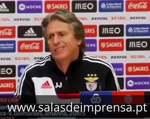 Jorge Jesus Pressão? Isto para nós são peaners [=piners=peanuts] Antevisão Benfica Guimarã