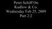 2/25/2009 Part 2/2 Peter Schiff On Kudlow & Co: Market Matters