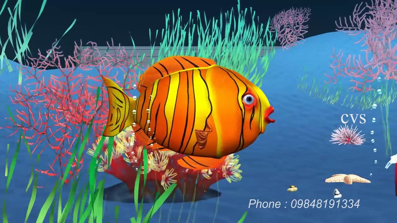 Machli jal ki rani hai - Fish 3D Animation Hindi Nursery rhymes for children ( Hindi Poem