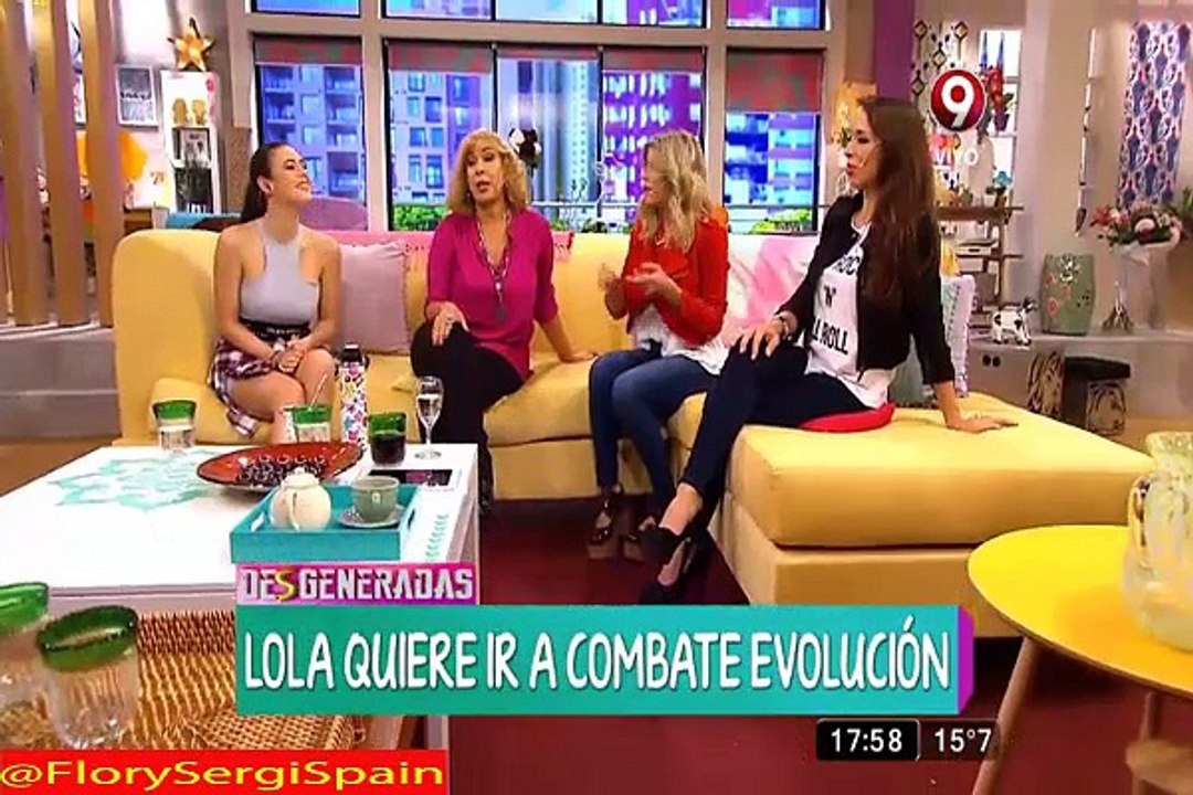 Visita de Flor Vigna, Laurita y Micaela en "Desgeneradas" 05-05-16