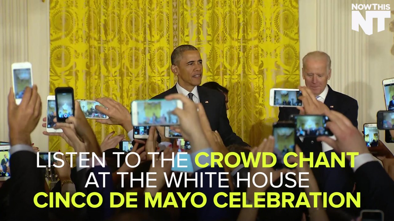 A Crowd Chants '4 More Years' To President Obama