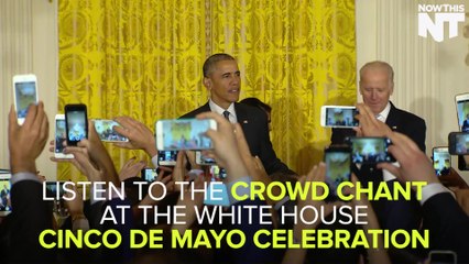 A Crowd Chants '4 More Years' To President Obama