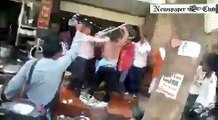 hotel worker assaults police and officer in bilaspur