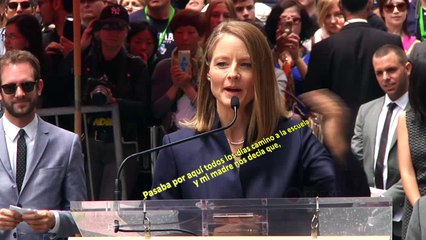 Jodie Foster ya tiene su estrella en el Paseo de la Fama