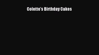 Download Colette's Birthday Cakes Ebook Free